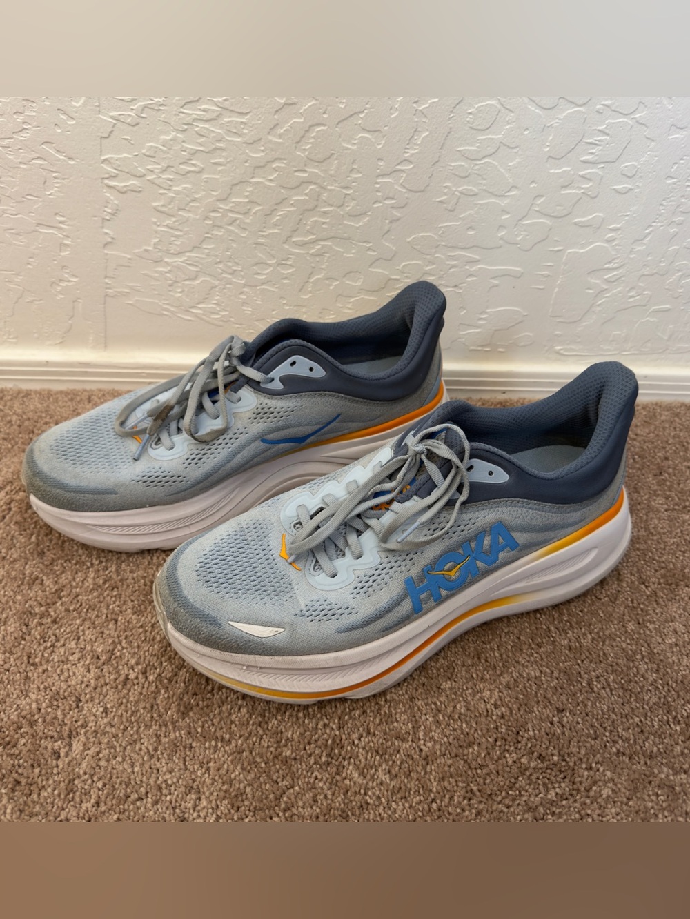 Hoka Men's Bondi 9 Drizzle/Downpour Colorway - 12.5